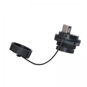 China 4 Pin Ethernet Connector ,  IP67 USB 2.0 Male Connector For Communication Equipment on sale