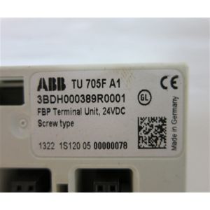 TU705F 3BDH000389R0001 FBP Terminal Unit 24 VDC ABB