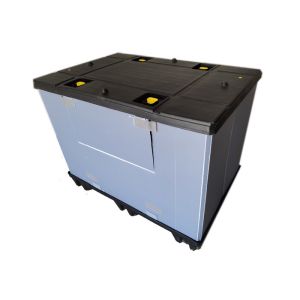 10mm PP Honeycomb Panels Conpearl Container With Divider Tray And Drop Door