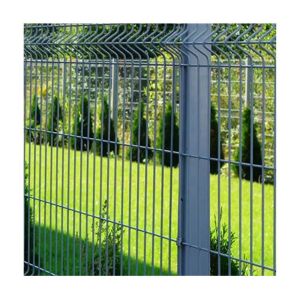 Customized 3D Curved Welded Powder Coated V Wire Mesh Panel Fence for Metal Type