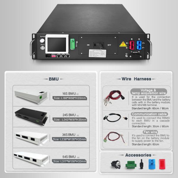 GCE GCE high voltage BMS(HV BMS) Reliable 96S 307.2V 125A BMS With Three-level Protection For Peak Lithium Battery Efficiency