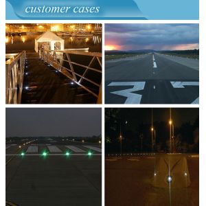 Durable LED Solar Road Studs Sturdy Burning For Sidewalk Highway Dock