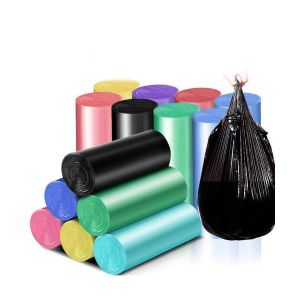 Portable Plastic Bin Liners Thickened Customization Color Point Break Type