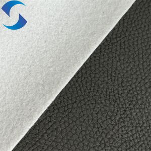 1.55mm PVC Synthetic Leather Fabric With Anti-Mildew And Embossed Pattern