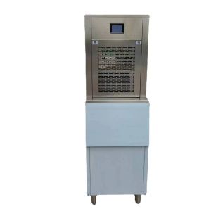 Commercial Snowflake Ice Machine 100kg Storage Capacity Seafood Building Hot Pot