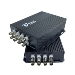 CVI TVI Analog To Fiber Optic Converter Auto Adaptive Optical To Coaxial