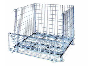 Quality Stackable Wire Mesh Container /nesting mesh roll container/ mesh cage wholesale