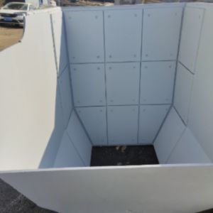 Mobile Bulk Material Handling Hopper With Dust Control For Ports Mining And