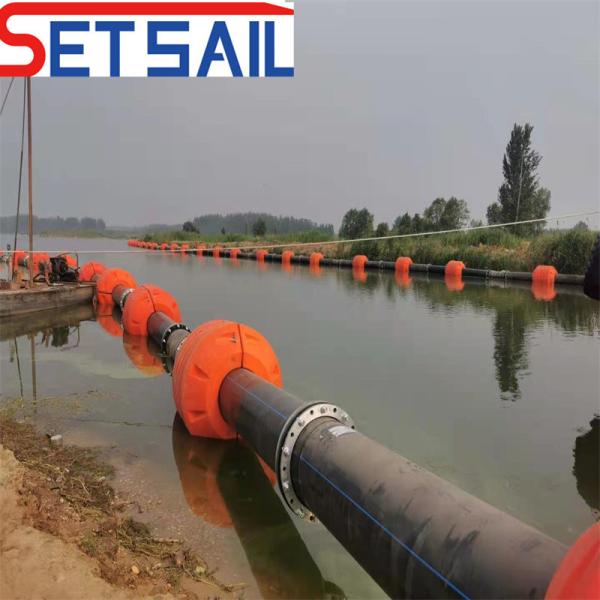Customized Request HDPE Material Dredging Pipe with Flange Connection from
