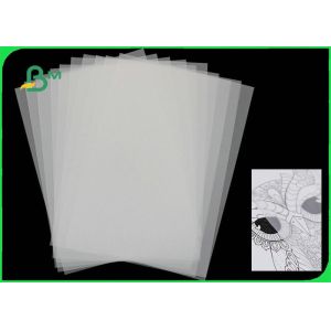 53gsm 63gsm 100gsm Semi Transparent Paper For Drawing Good Ink Absorption