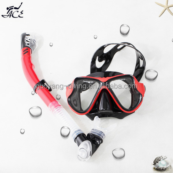 Snorkel Mask Set Anti-Fog Snorkel Mask M22S09 Ideal for Adult Scuba Diving Set