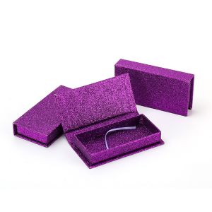 Custom Order Accepted Glitter False Eyelash Packaging Lash Box in CMYK Pantone