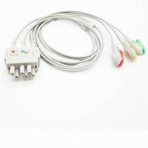 Cheap Class I 3 Lead TPU 3ft Nihon Kohden ECG Cables for sale