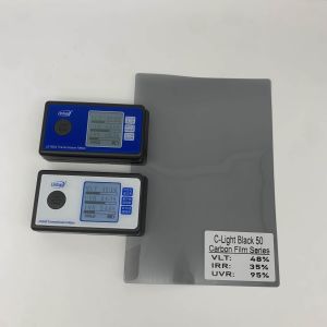 PET 2mil Carbon Window Tint with 49.3% VLT 32.1% IRR and 85.2% UVR for UV