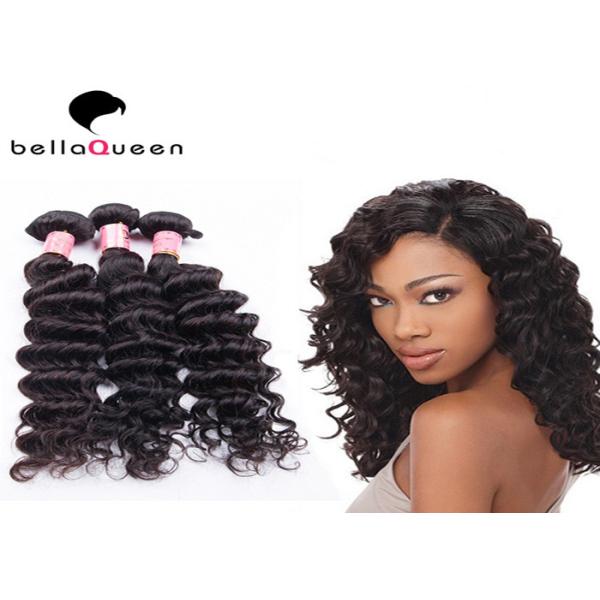 Virgin Mongolian Deep Wave Halo Double Wefted Hair Extensions 8-30" Length