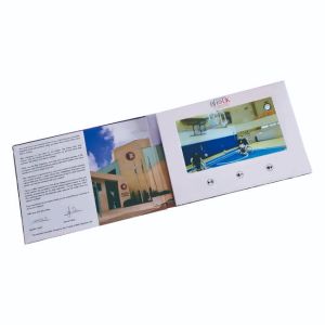 Business Event Video Invitation Brochure 7inch LCD Screen with custom design