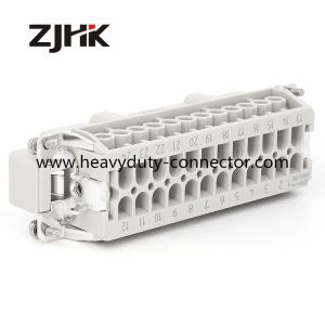 Heavy Duty Rectangular Connectors Temperature Controller Connectors 24 Pole Male
