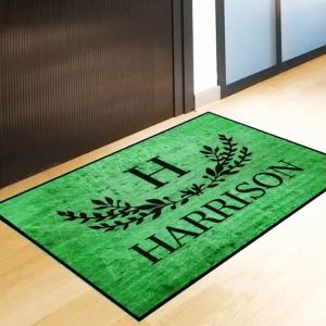 Nylon Printed Welcome Custom Logo Door Mats Carpet Nitrile Rubber Back