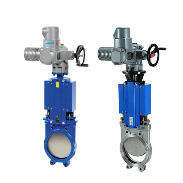 Quality Chinese Knife Gate Valve With Auma SA SAR Electric Vavle Actuator For Water Oil Industry wholesale