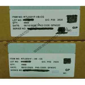 RTL8201F-VB-CG Ethernet IC Single-Chip Single-Port 10/100Mbps Ethernet PHY Ceiver With Auto Mdix