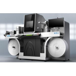 Roll to Roll Digital Label Enhancer With Foil Stamping Varnishing