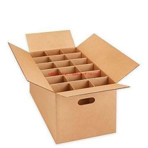 3 Ply B Flute Flat Pack Cardboard Boxes Folding White Carton Box For Wine Beer