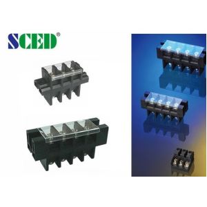 21mm Perforation Feed Through 180A Panel Mount Terminal Block With Plastic Cover