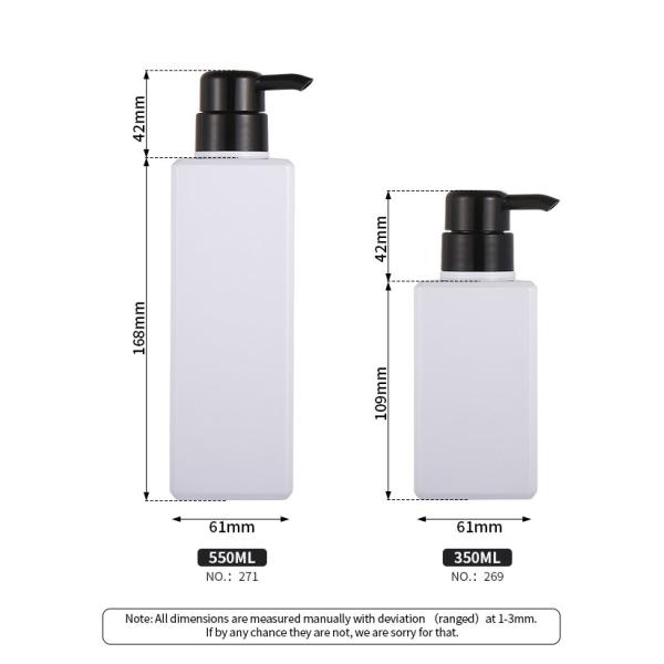 airless Cosmetic Lotion Bottle , screen printing White Lotion Bottle With Pump
