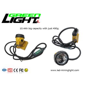 Cable Flashing light 25000lux 240lum 10.4Ah Corded Miners Cap Lamp GLC12-A