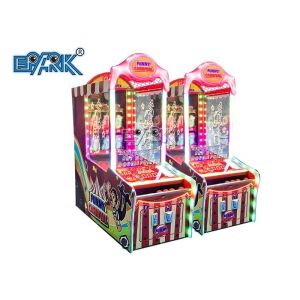Coin Operated Ticket Game Machine Funny Carnival Hit The Clowns Toss Ball