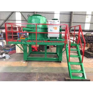 China Oil Drilling Sludge Vertical Cutting Dryer 30 - 50T/H Capacity 60L Fuel Tank Volume on sale