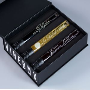 Custom Champagne Whisky Set Wine Bottle Packaging Gift Box For Tube Shape Wine