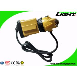 25000lux High Power Rechargeable Led Headlight 10.4Ah With Low Power Warning