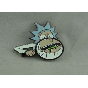 Aluminum / Zinc Alloy Synthetic Hard Enamel Pin with silver Plating