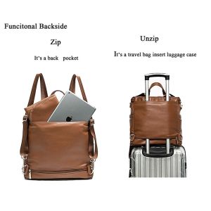 New Arrival Amazing design high quality Leather Diaper Bag Backpack