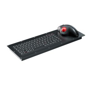 Military Grade Industrial Keyboard with FN Function Keys and Optical Trackball