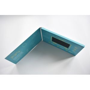 Custom design paper material display LCD screen video brochure 4.3'' video in