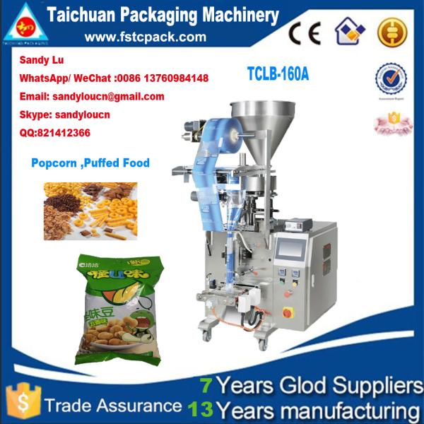 Puffed Food& popcorn Vertical Packaging Machine,popcorn packing machine