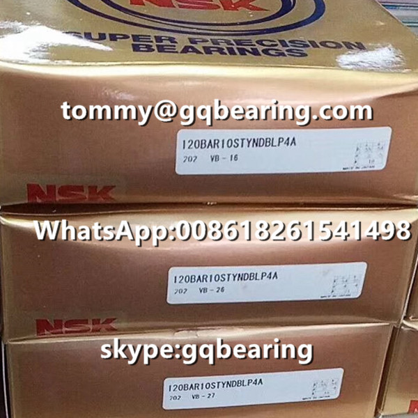 Steel Material Balls NSK 120BAR10STYNDBLP4A High Speed Angular Contact Ball