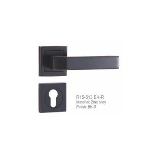 Modern Zinc Alloy Door Handle , Commercial Door Handle 58*85mm Customized Design