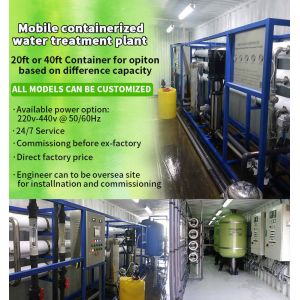 20FT 40FT Containerized River Water Treatment System River Water Purification
