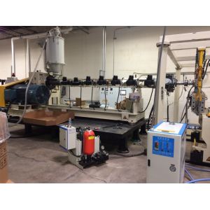 Durable Single Screw PS Plastic Sheet Extrusion Machine For Width 800mm