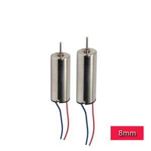 8mm Coreless Motor , High Torque High Speed DC Motor With Round Housing