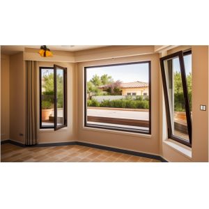 Customized Building Aluminium Windows Replacement Anodizing Surface