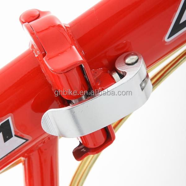 Double V Brake 20" Hi-Ten Steel Frame Folding Bicycle Chinese with Shimano 7 Speeds