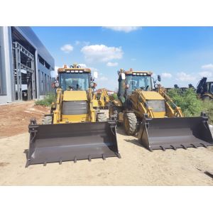 CE EPA Engine Directly Sells Retroexcavadora Wheel 4X4 Front End Wheel Loader