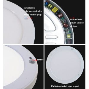 PIR Motion Sensor LED Ceiling Light 18W Surface Mounted