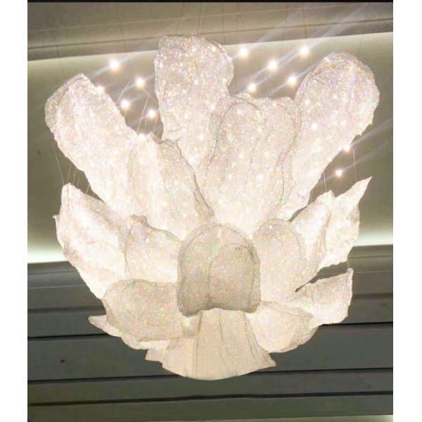 Customized Luxury K9 Crystal Bead Large Crystal Chandelier Lighting Luxury Villas, High-End Clubs