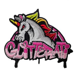Unicorn Logo Custom Embroidered Patches With Iron On Backing For Clothing