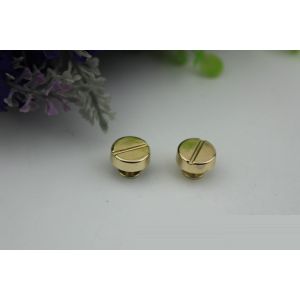 2019 Factory supply wholesale zinc alloy 12 mm gold one word shape pattern metal